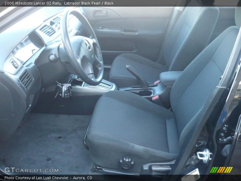 Labrador Black Pearl / Black 2006 Mitsubishi Lancer OZ Rally