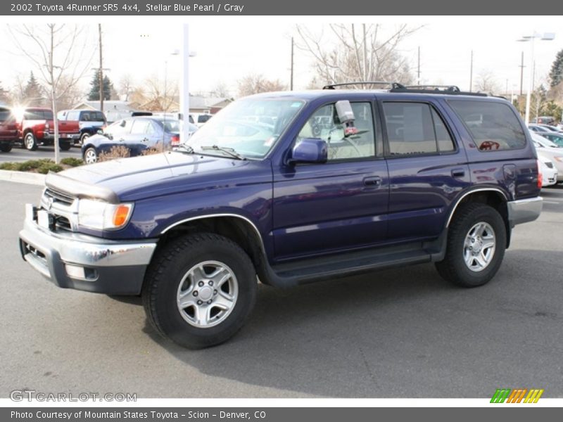 Stellar Blue Pearl / Gray 2002 Toyota 4Runner SR5 4x4