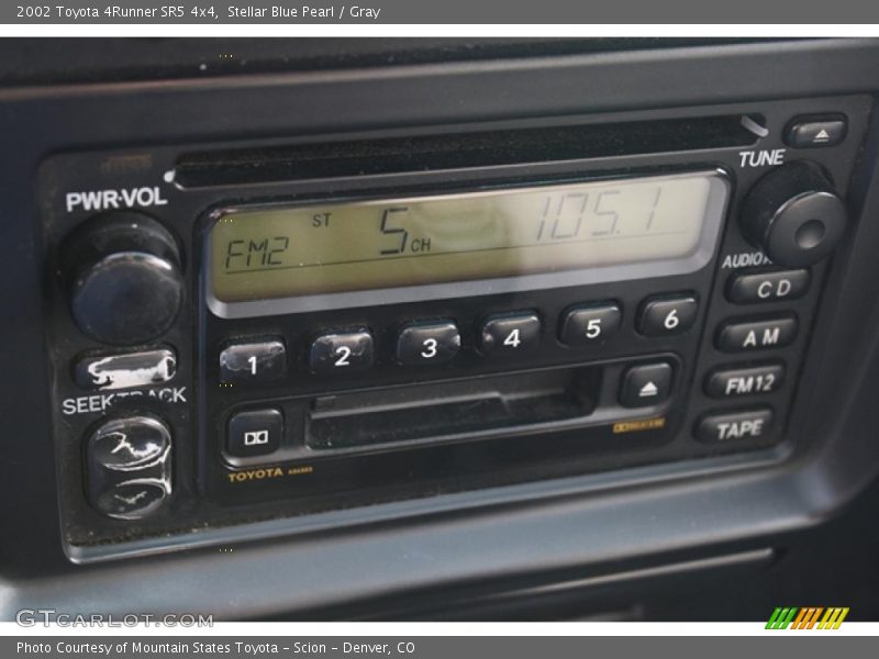 Stellar Blue Pearl / Gray 2002 Toyota 4Runner SR5 4x4