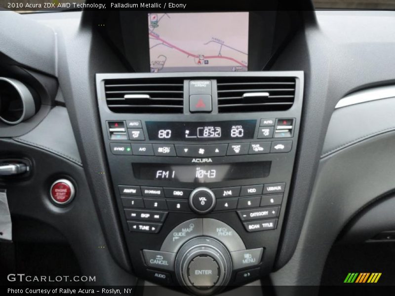 Palladium Metallic / Ebony 2010 Acura ZDX AWD Technology