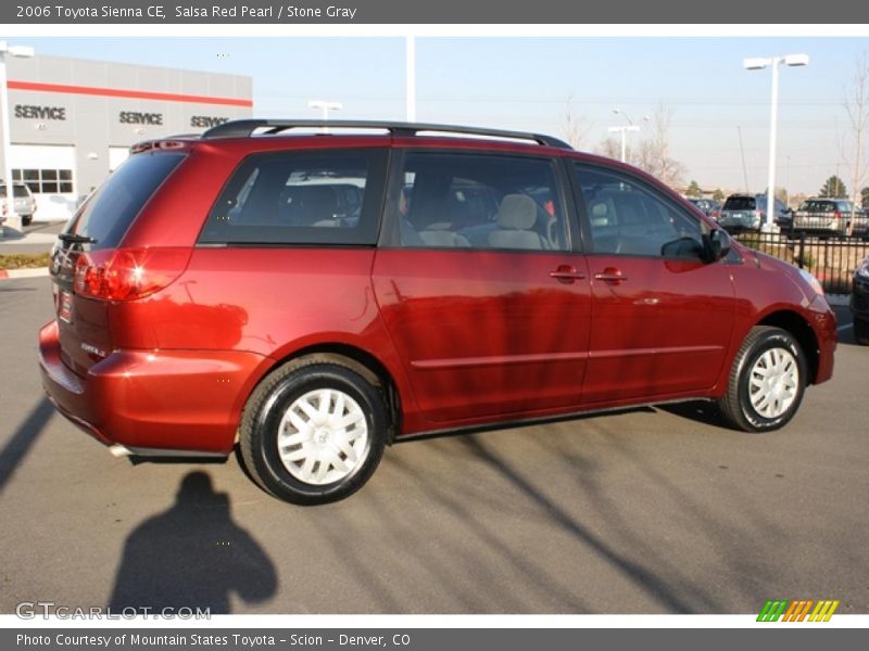 Salsa Red Pearl / Stone Gray 2006 Toyota Sienna CE