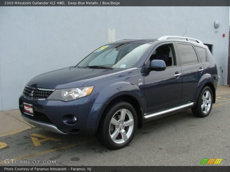 Deep Blue Metallic / Blue/Beige 2009 Mitsubishi Outlander XLS 4WD