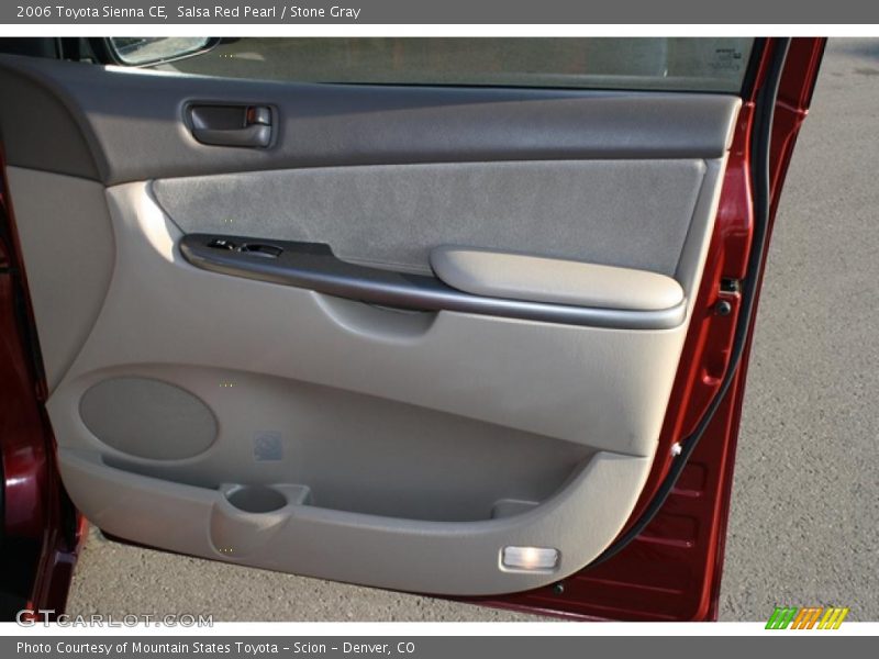 Salsa Red Pearl / Stone Gray 2006 Toyota Sienna CE