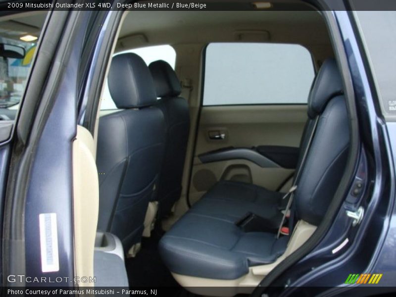 Deep Blue Metallic / Blue/Beige 2009 Mitsubishi Outlander XLS 4WD