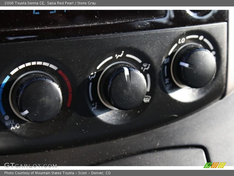 Salsa Red Pearl / Stone Gray 2006 Toyota Sienna CE