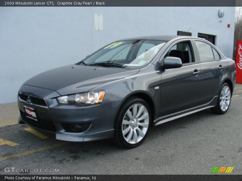 Graphite Gray Pearl / Black 2009 Mitsubishi Lancer GTS