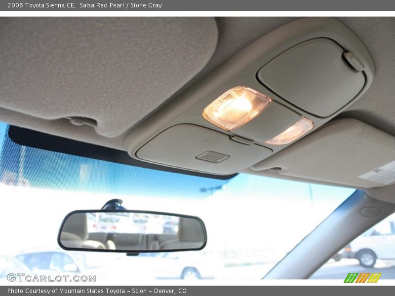 Salsa Red Pearl / Stone Gray 2006 Toyota Sienna CE