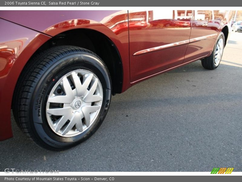 Salsa Red Pearl / Stone Gray 2006 Toyota Sienna CE