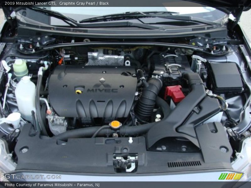 Graphite Gray Pearl / Black 2009 Mitsubishi Lancer GTS