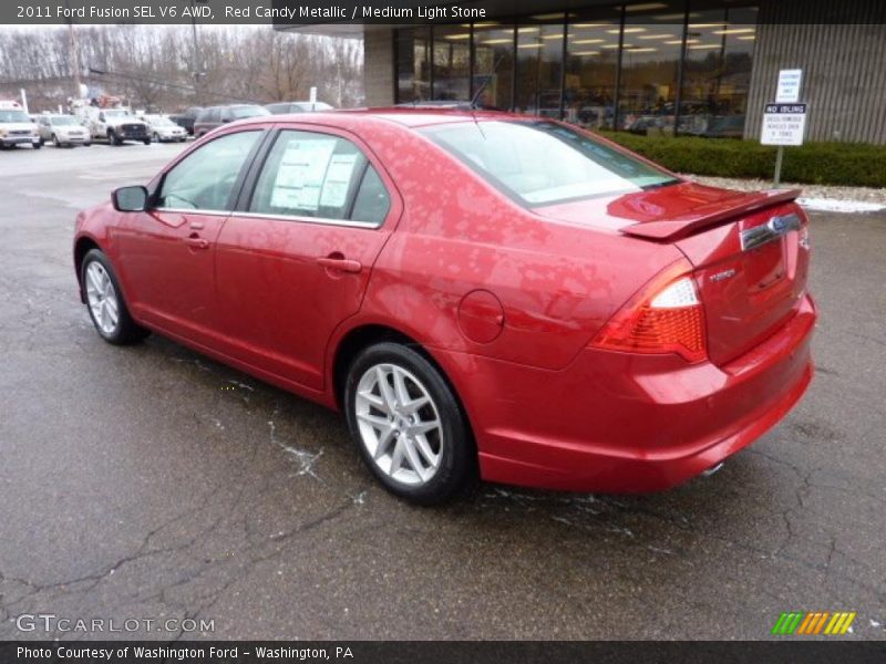 Red Candy Metallic / Medium Light Stone 2011 Ford Fusion SEL V6 AWD