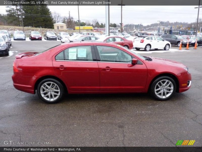  2011 Fusion SEL V6 AWD Red Candy Metallic