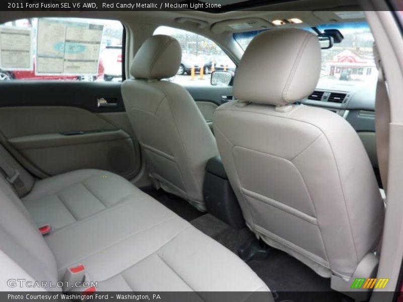 Red Candy Metallic / Medium Light Stone 2011 Ford Fusion SEL V6 AWD
