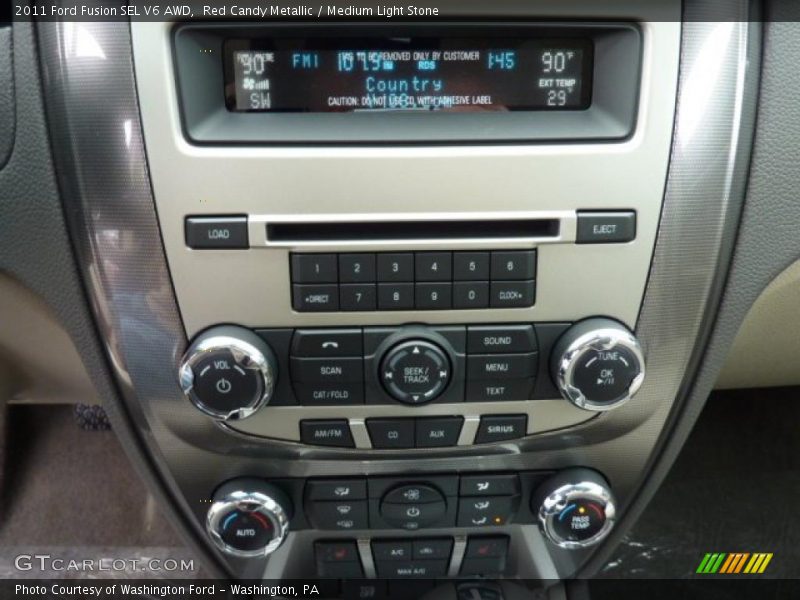 Red Candy Metallic / Medium Light Stone 2011 Ford Fusion SEL V6 AWD