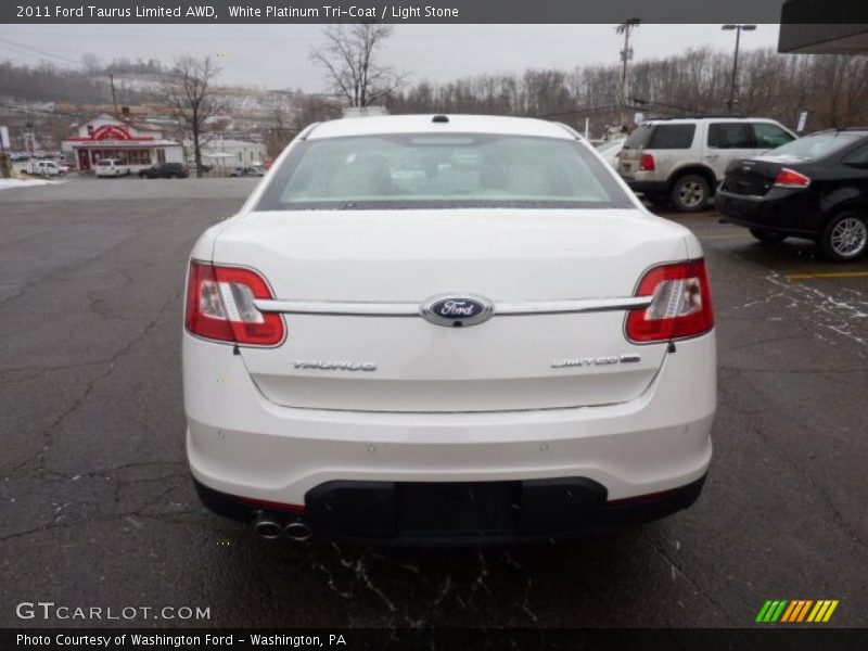 White Platinum Tri-Coat / Light Stone 2011 Ford Taurus Limited AWD