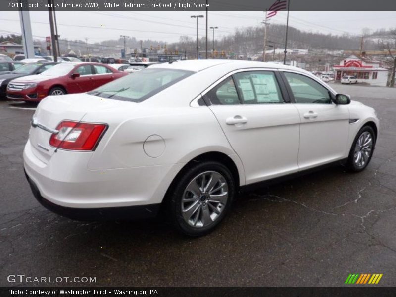 White Platinum Tri-Coat / Light Stone 2011 Ford Taurus Limited AWD