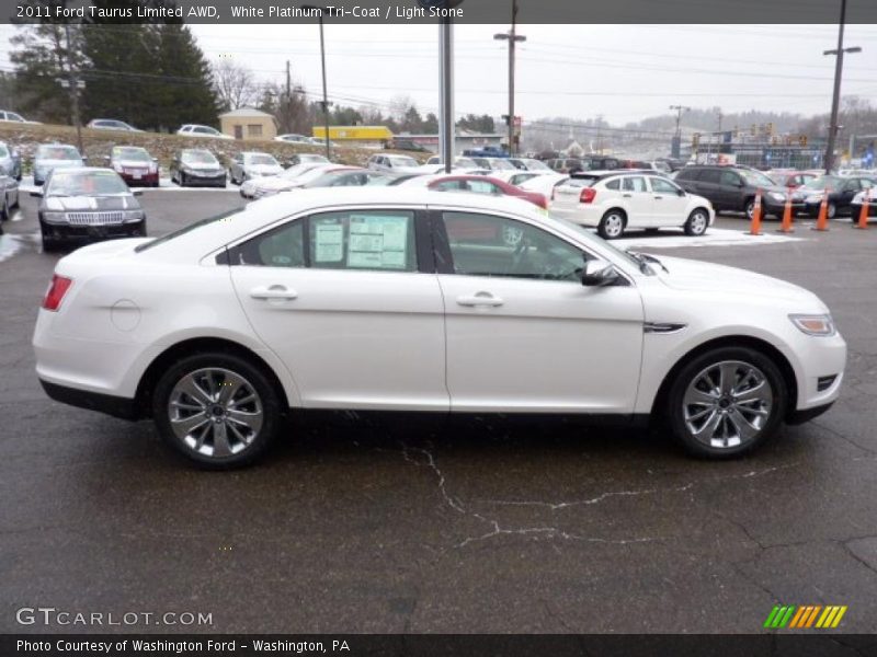 White Platinum Tri-Coat / Light Stone 2011 Ford Taurus Limited AWD