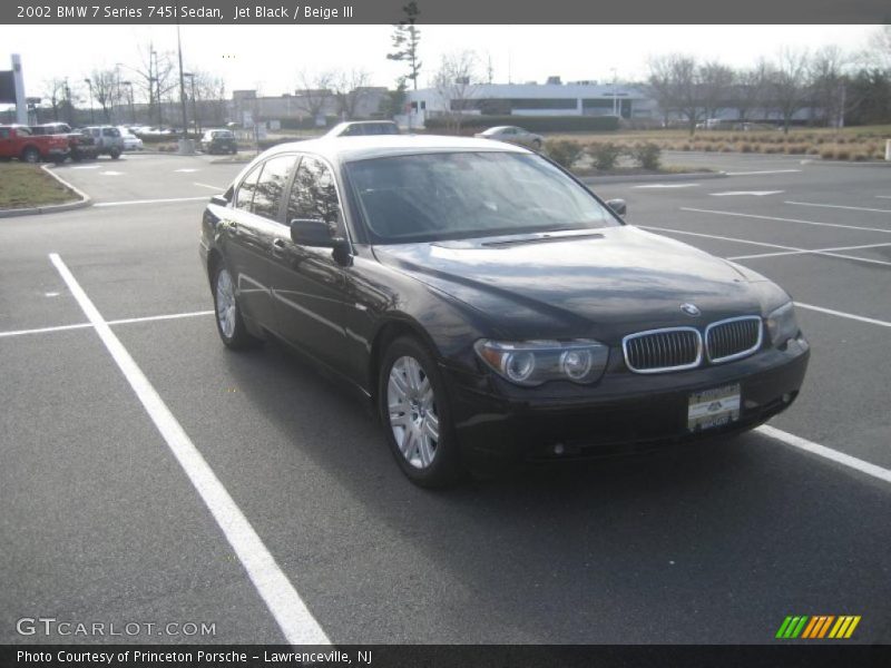 Jet Black / Beige III 2002 BMW 7 Series 745i Sedan