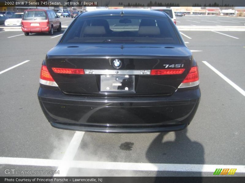 Jet Black / Beige III 2002 BMW 7 Series 745i Sedan