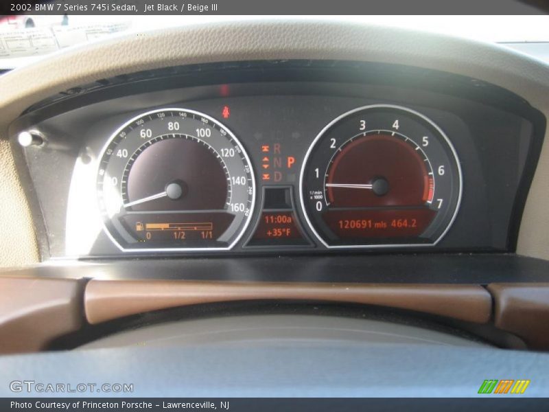 Jet Black / Beige III 2002 BMW 7 Series 745i Sedan