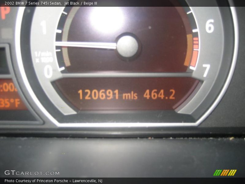 Jet Black / Beige III 2002 BMW 7 Series 745i Sedan