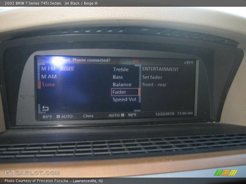 Jet Black / Beige III 2002 BMW 7 Series 745i Sedan