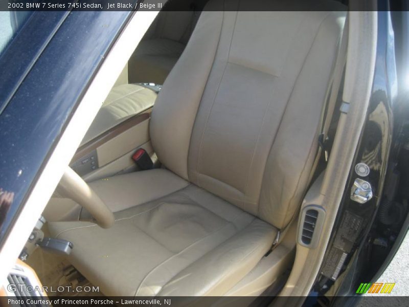 Jet Black / Beige III 2002 BMW 7 Series 745i Sedan