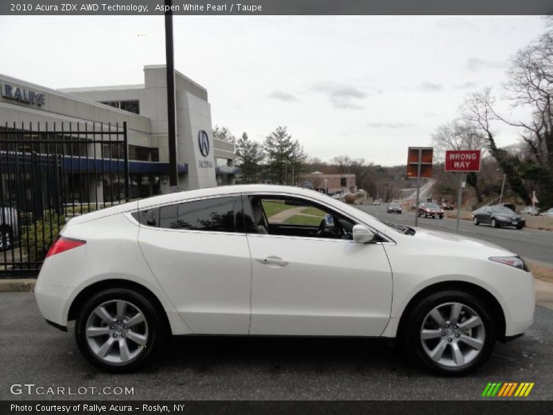  2010 ZDX AWD Technology Aspen White Pearl