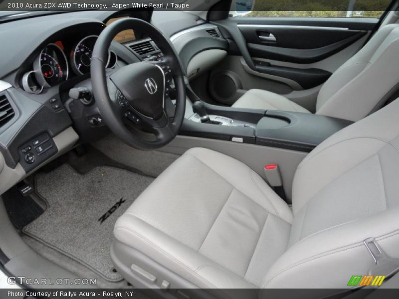  2010 ZDX AWD Technology Taupe Interior