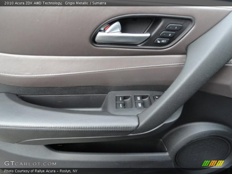 Grigio Metallic / Sumatra 2010 Acura ZDX AWD Technology
