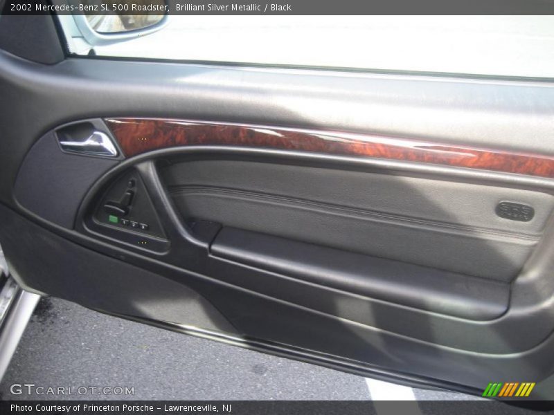 Brilliant Silver Metallic / Black 2002 Mercedes-Benz SL 500 Roadster