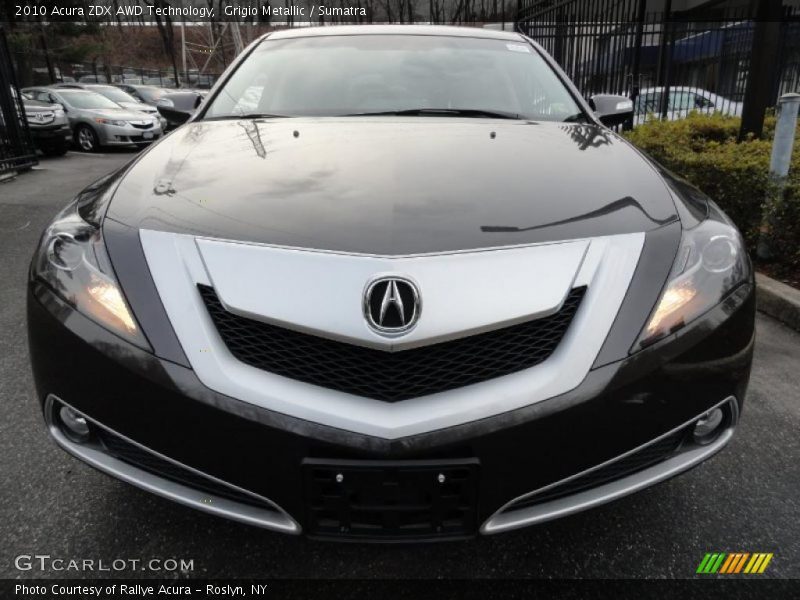 Grigio Metallic / Sumatra 2010 Acura ZDX AWD Technology