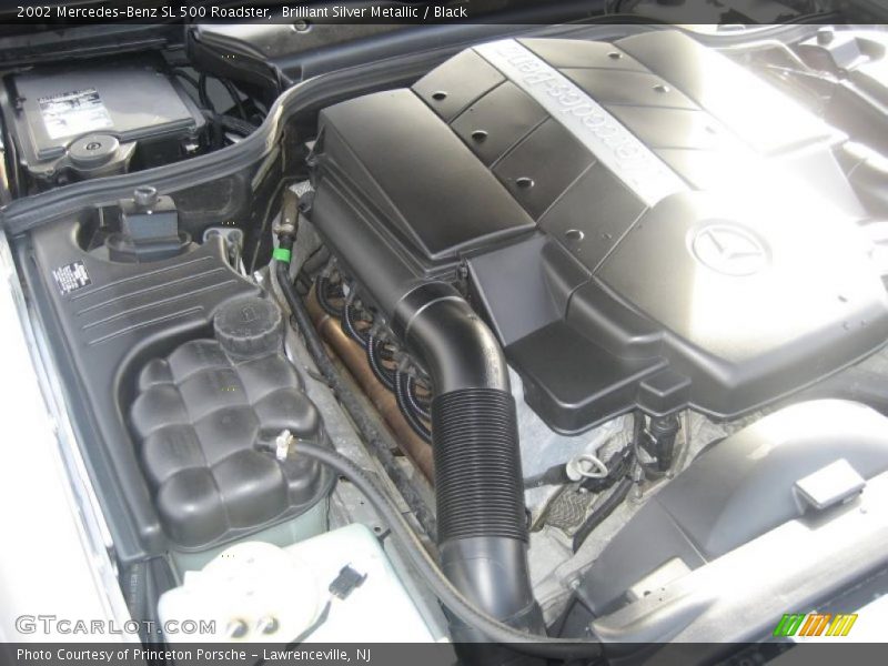 Brilliant Silver Metallic / Black 2002 Mercedes-Benz SL 500 Roadster