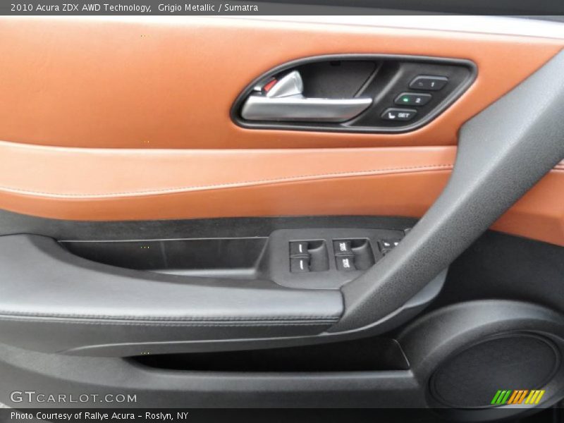 Grigio Metallic / Sumatra 2010 Acura ZDX AWD Technology
