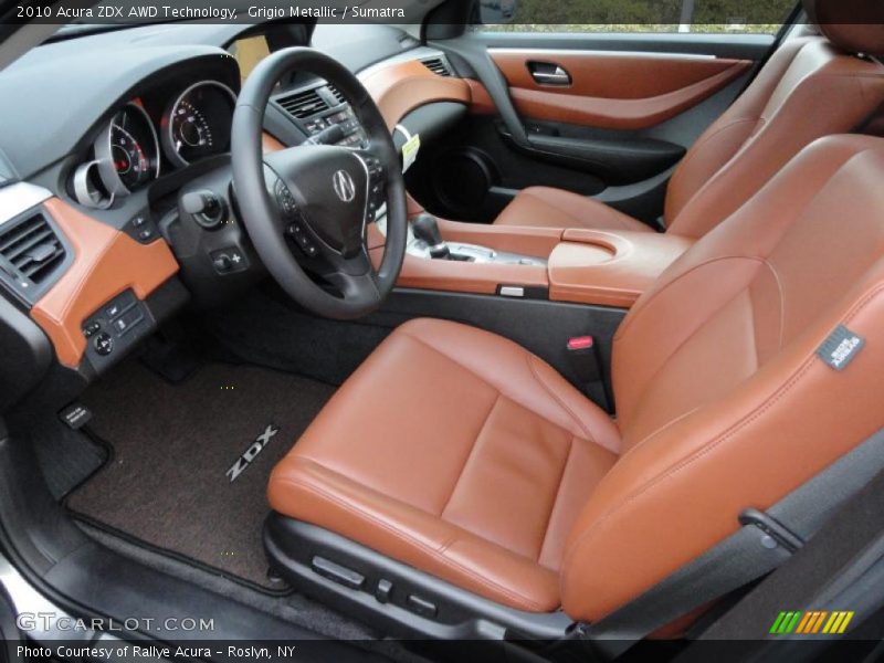  2010 ZDX AWD Technology Sumatra Interior