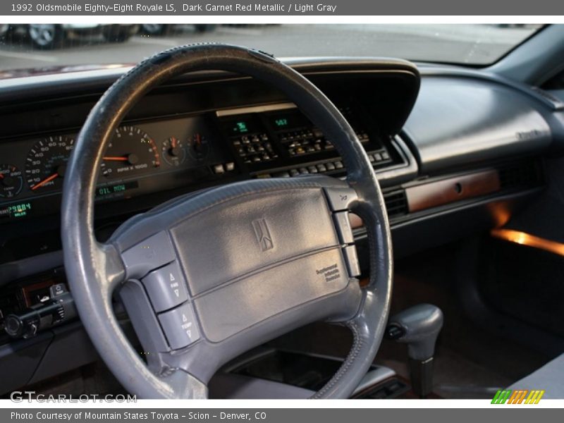 Dark Garnet Red Metallic / Light Gray 1992 Oldsmobile Eighty-Eight Royale LS