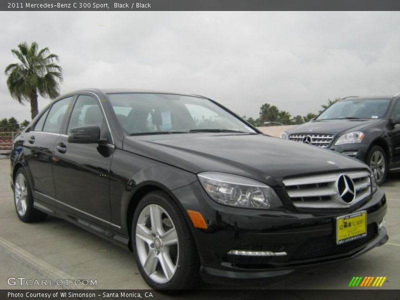 Black / Black 2011 Mercedes-Benz C 300 Sport