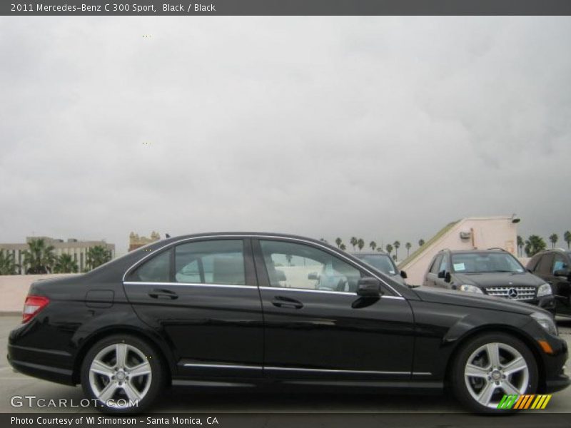 Black / Black 2011 Mercedes-Benz C 300 Sport