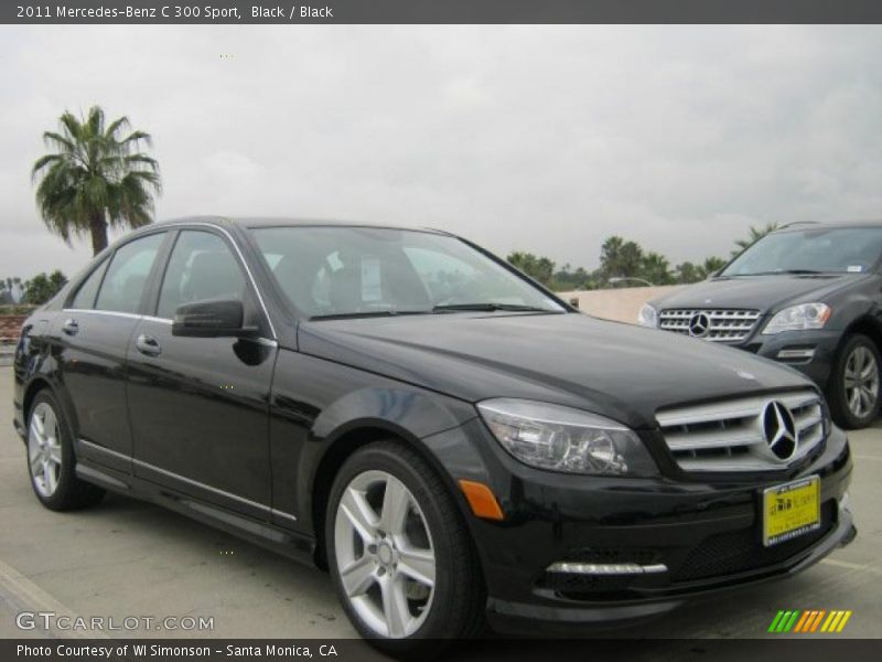 Black / Black 2011 Mercedes-Benz C 300 Sport