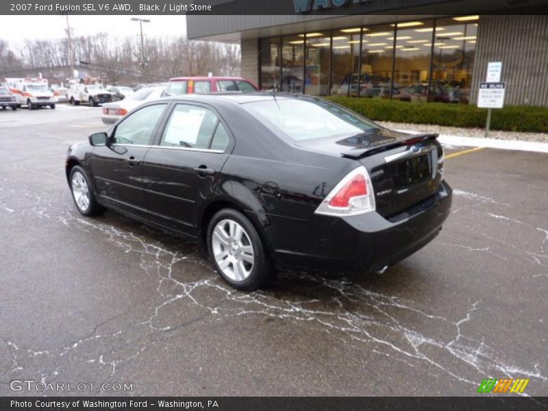 Black / Light Stone 2007 Ford Fusion SEL V6 AWD