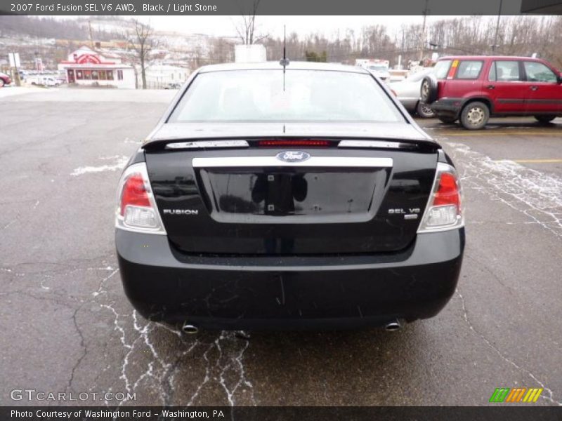 Black / Light Stone 2007 Ford Fusion SEL V6 AWD