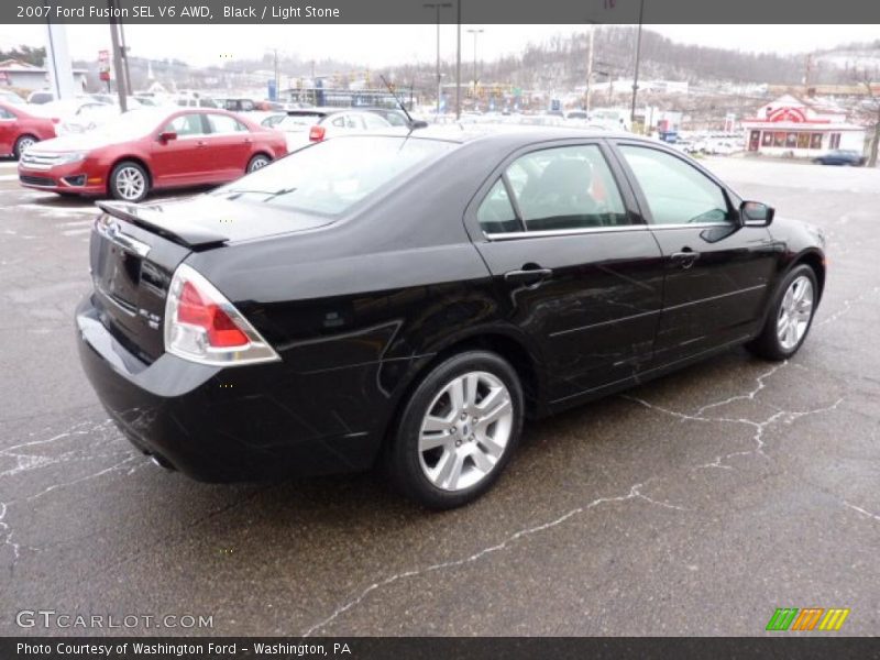 Black / Light Stone 2007 Ford Fusion SEL V6 AWD