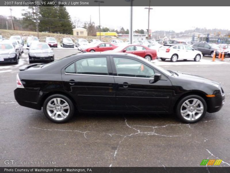 Black / Light Stone 2007 Ford Fusion SEL V6 AWD