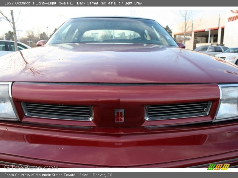 Dark Garnet Red Metallic / Light Gray 1992 Oldsmobile Eighty-Eight Royale LS