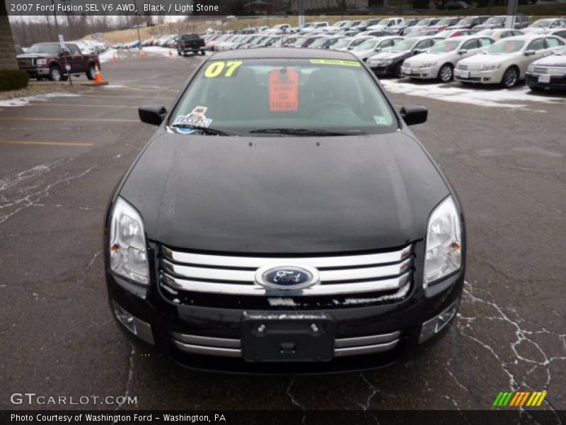 Black / Light Stone 2007 Ford Fusion SEL V6 AWD