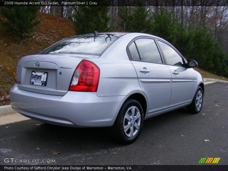 Platinum Silver / Gray 2008 Hyundai Accent GLS Sedan