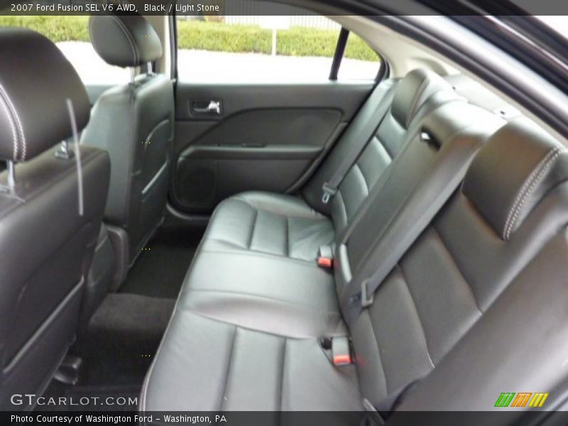 Black / Light Stone 2007 Ford Fusion SEL V6 AWD