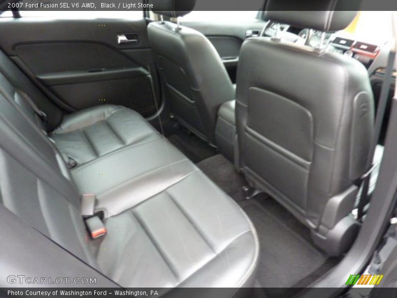 Black / Light Stone 2007 Ford Fusion SEL V6 AWD