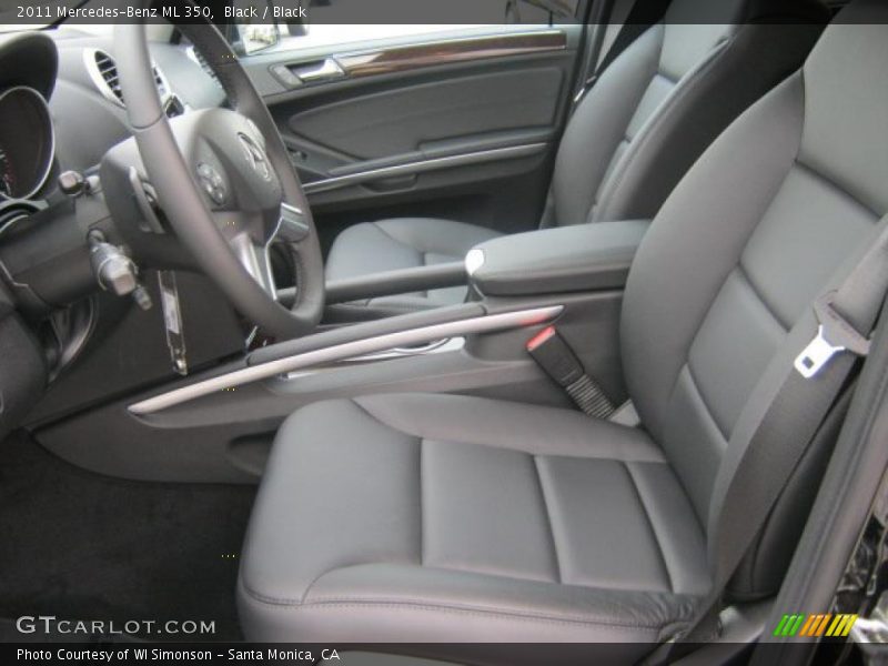 Black / Black 2011 Mercedes-Benz ML 350