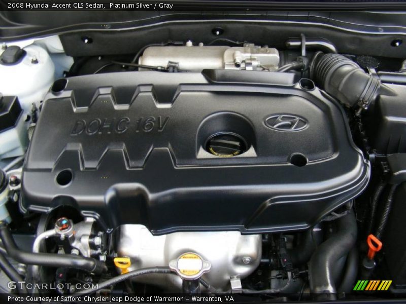 Platinum Silver / Gray 2008 Hyundai Accent GLS Sedan