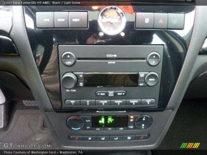 Black / Light Stone 2007 Ford Fusion SEL V6 AWD